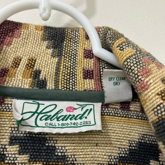 Haband Vintage Womens Size XXL Aztec Button Down Tapestry Jacket Southwestern - Picture 4 of 6